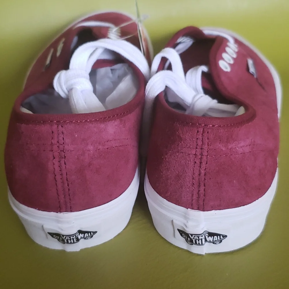 VANS ATHLETIC PIG SUEDE TAWNY PORT SNEAKERS